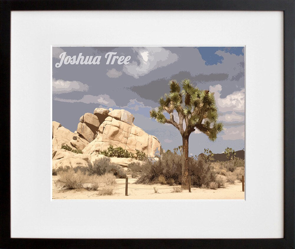 Joshua Tree Art Travel Poster National Park Print Home Decor (ZB16)