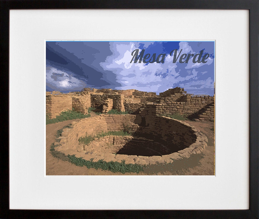 Mesa Verde National Park Poster Travel Art Print Home Decor (ZB5)