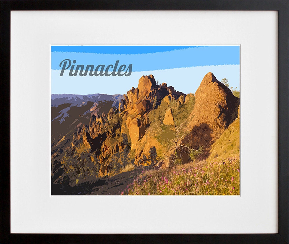 Pinnacles National Park Poster Travel Art Print Home Decor (ZB7)