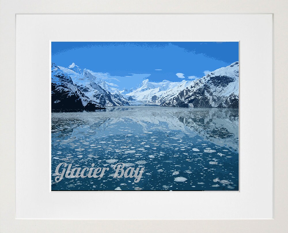 Glacier Bay National Park Poster Travel Art Print Home Decor (ZB8)