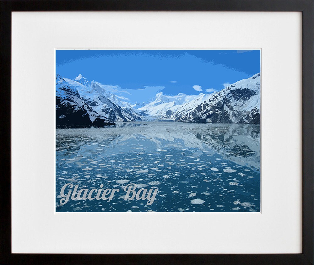 Glacier Bay National Park Poster Travel Art Print Home Decor (ZB8)