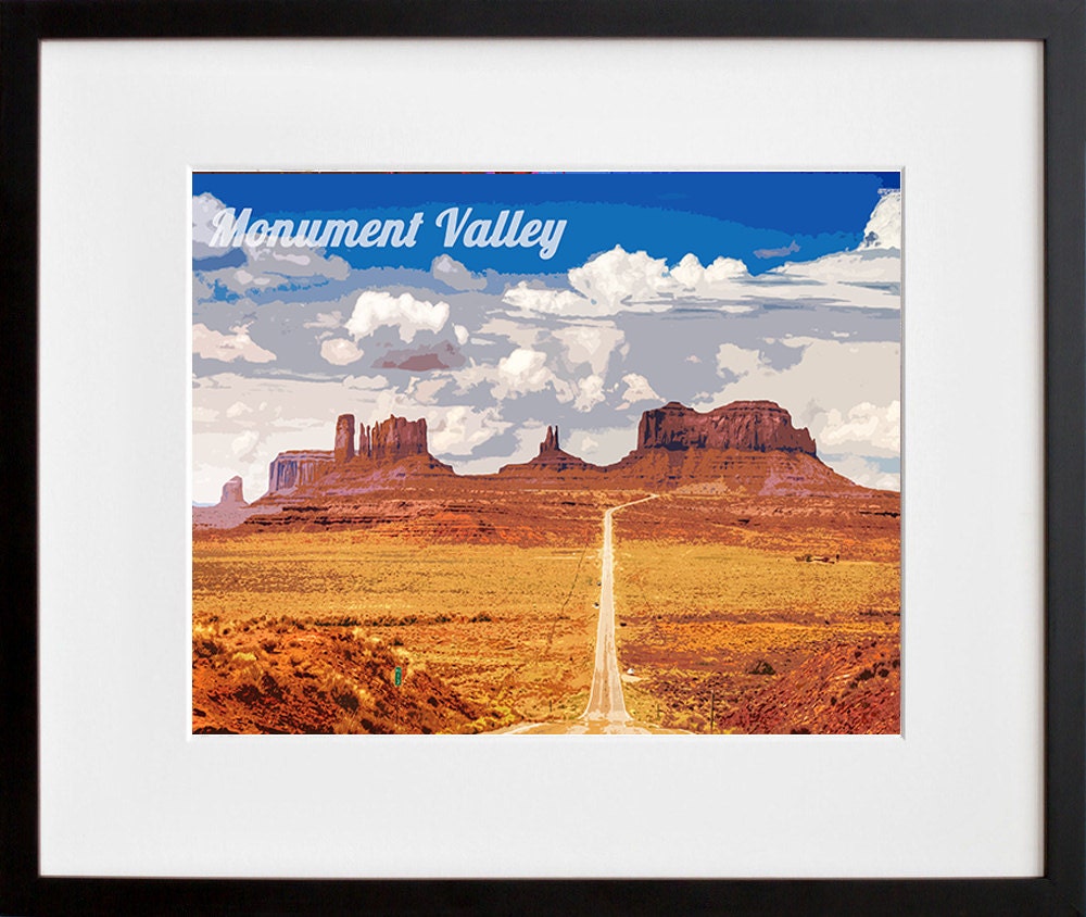 Monument Valley Poster Travel Art Print Home Decor (ZB18)