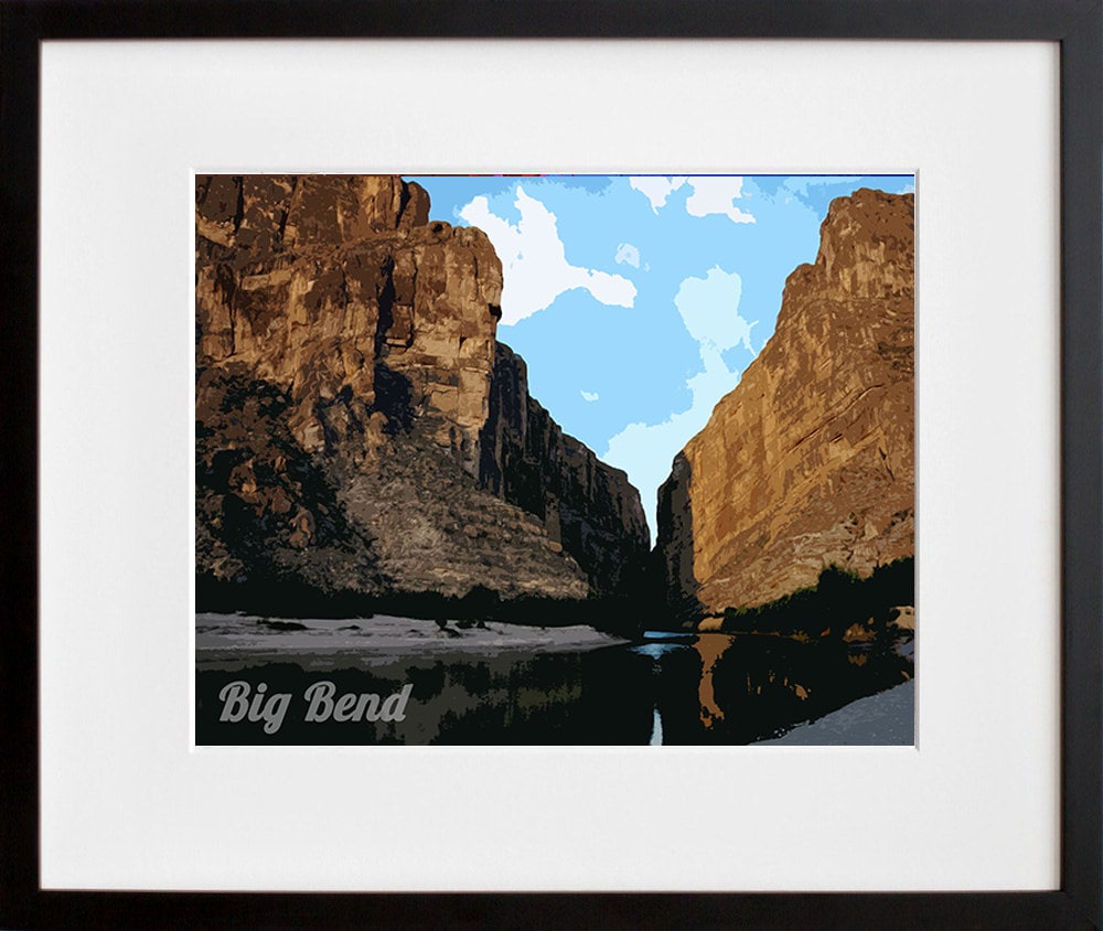 Big Bend National Park Art Texas Travel Poster Print Home Decor (ZB19)