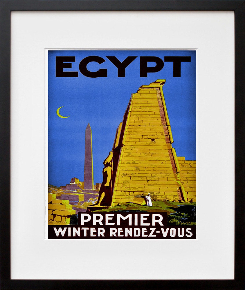 Egypt Art Travel Poster Egyptian Print Home Decor (ZT359)