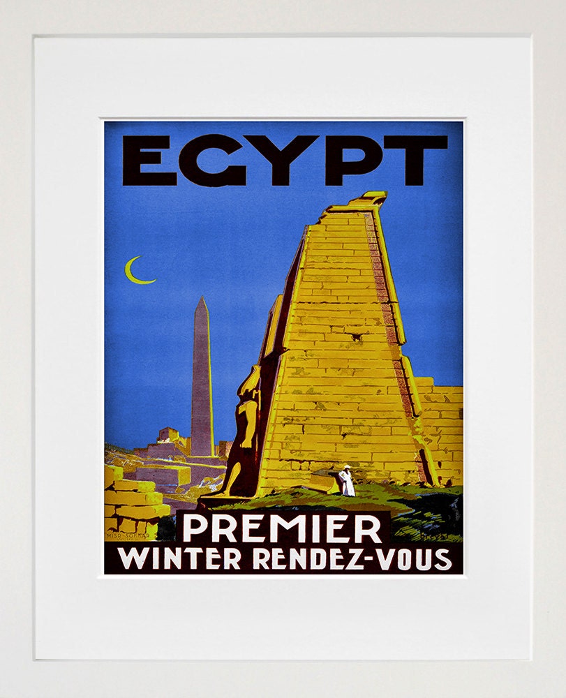 Egypt Art Travel Poster Egyptian Print Home Decor (ZT359)
