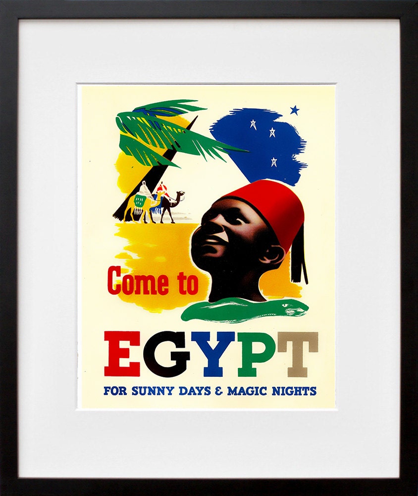 Egyptian Art Travel Poster Egypt Print Home Decor (ZT358)