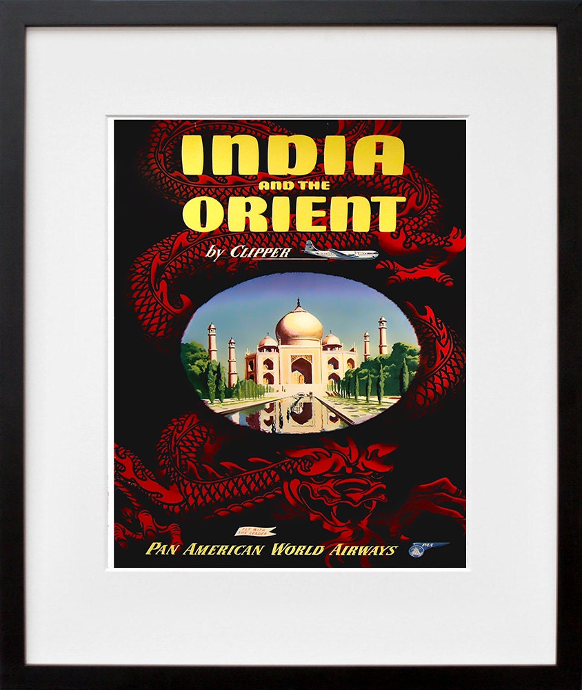 India Art Travel Poster Indian Print Home Decor (ZT354)