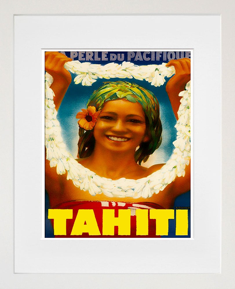 Tahiti Art Travel Poster Print Home Decor (ZT385)