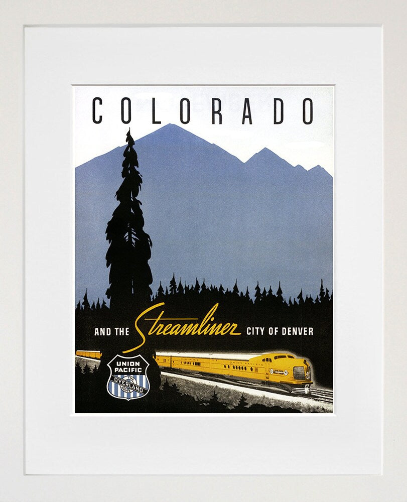 Colorado Travel Art Poster Train Print Home Decor (XR193)