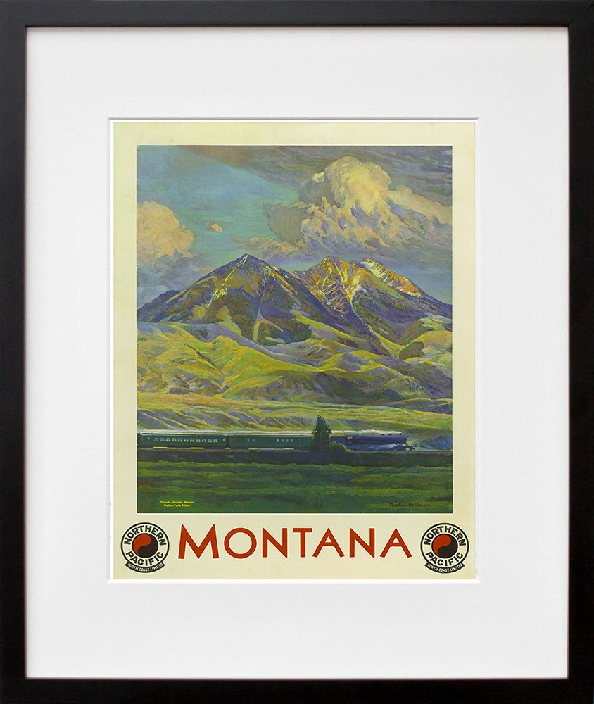 Montana Travel Art Poster America Print Home Decor (XR200)