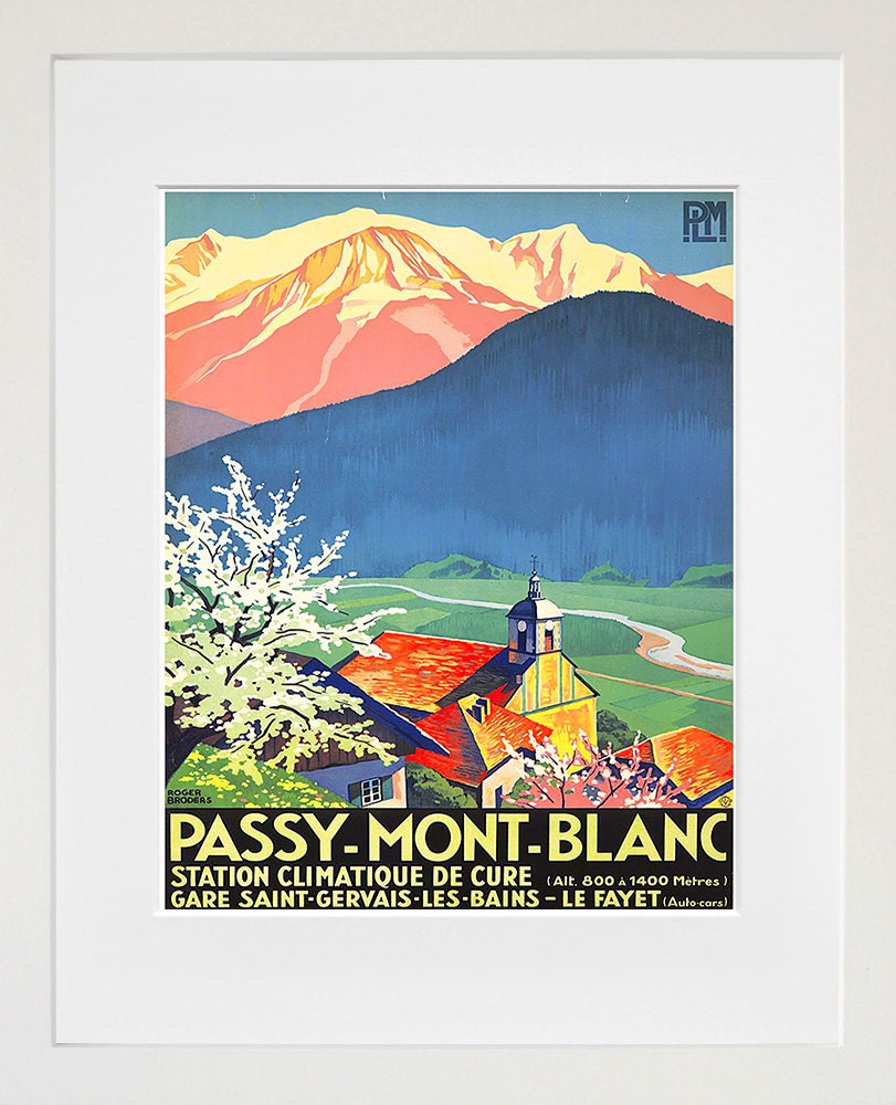 French Travel Art Poster Print France Home Decor (XR184)