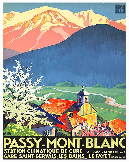 French Travel Art Poster Print France Home Decor (XR184)