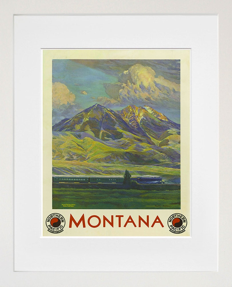 Montana Travel Art Poster America Print Home Decor (XR200)