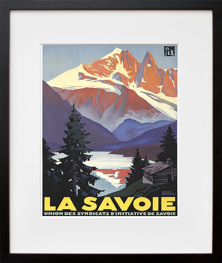 La Savoie Travel Art Poster Print France Home Decor (XR187)