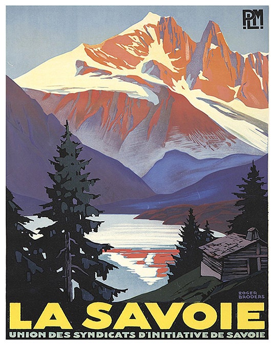 La Savoie Travel Art Poster Print France Home Decor (XR187)