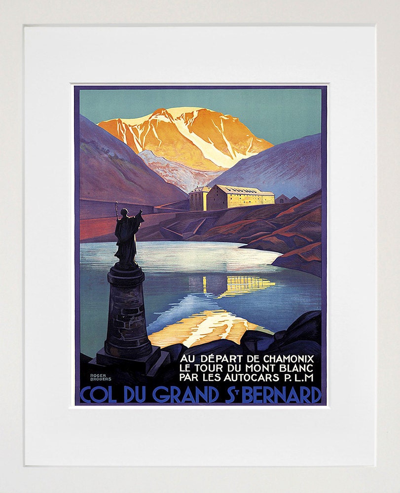 French Travel Art Chamonix Poster Print France Home Decor (XR191)