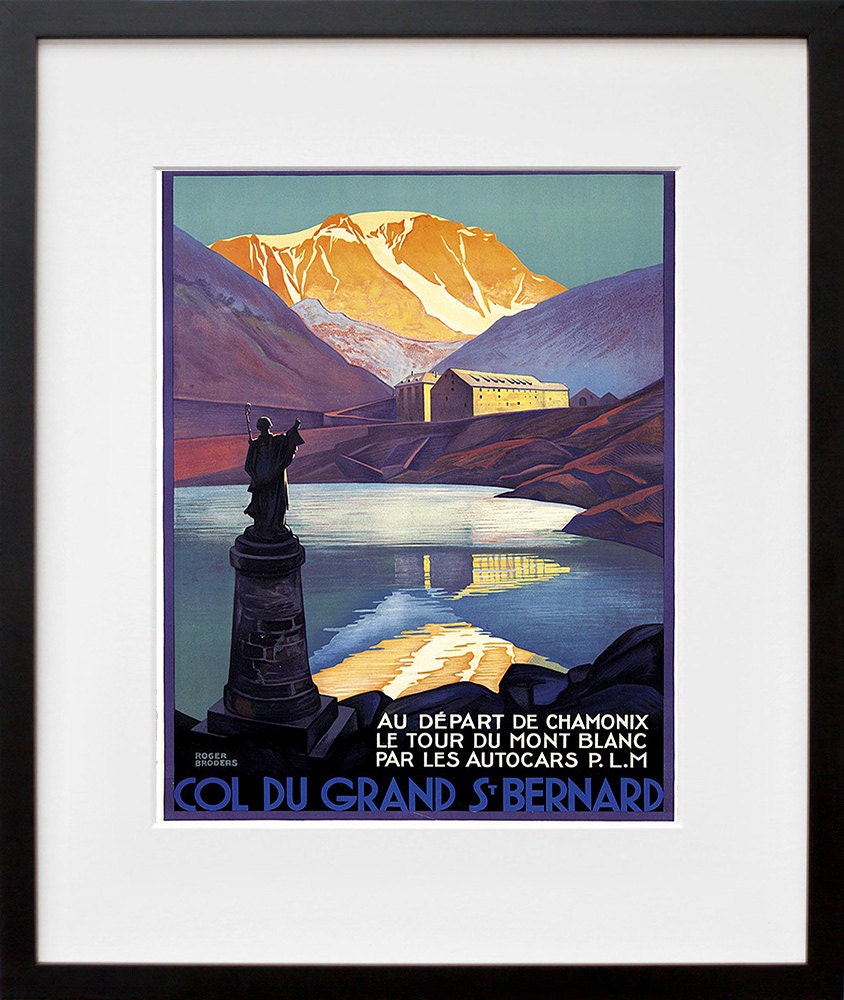 French Travel Art Chamonix Poster Print France Home Decor (XR191)