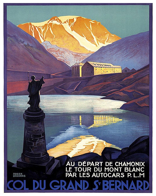 French Travel Art Chamonix Poster Print France Home Decor (XR191)