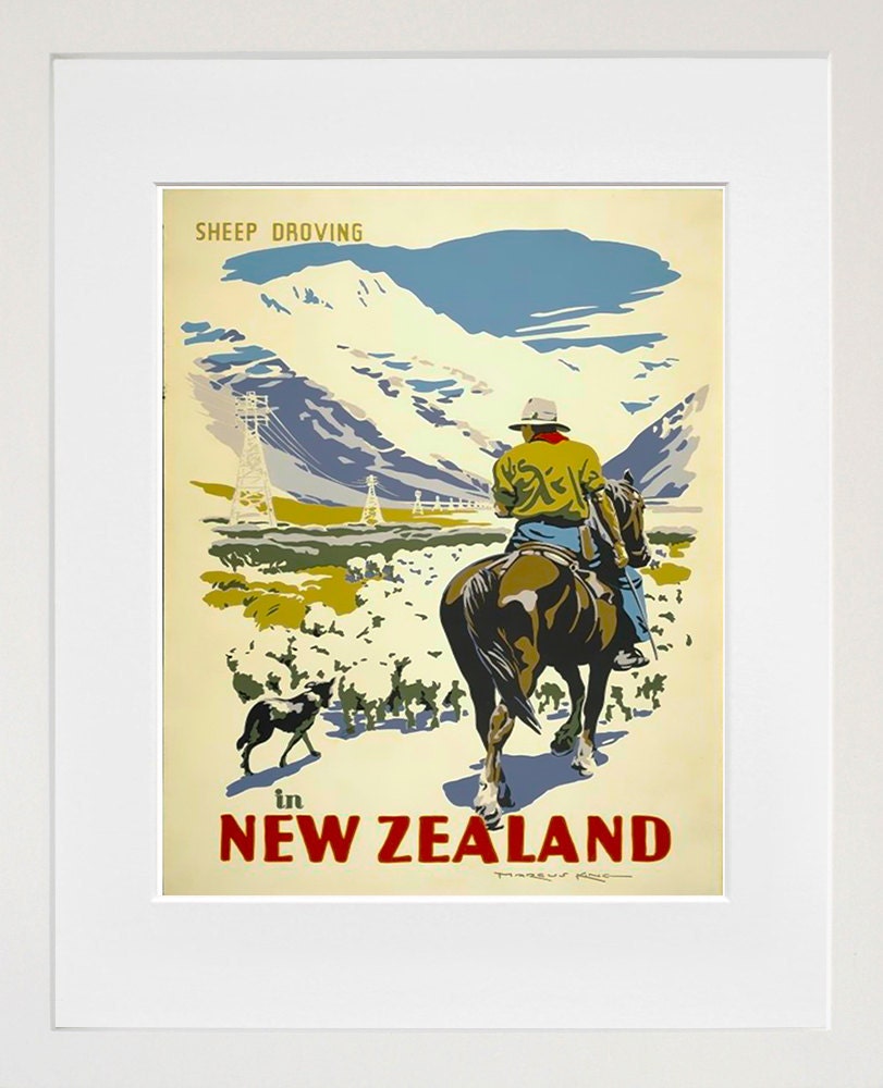 New Zealand Art Poster Print Home Decor (XR163)