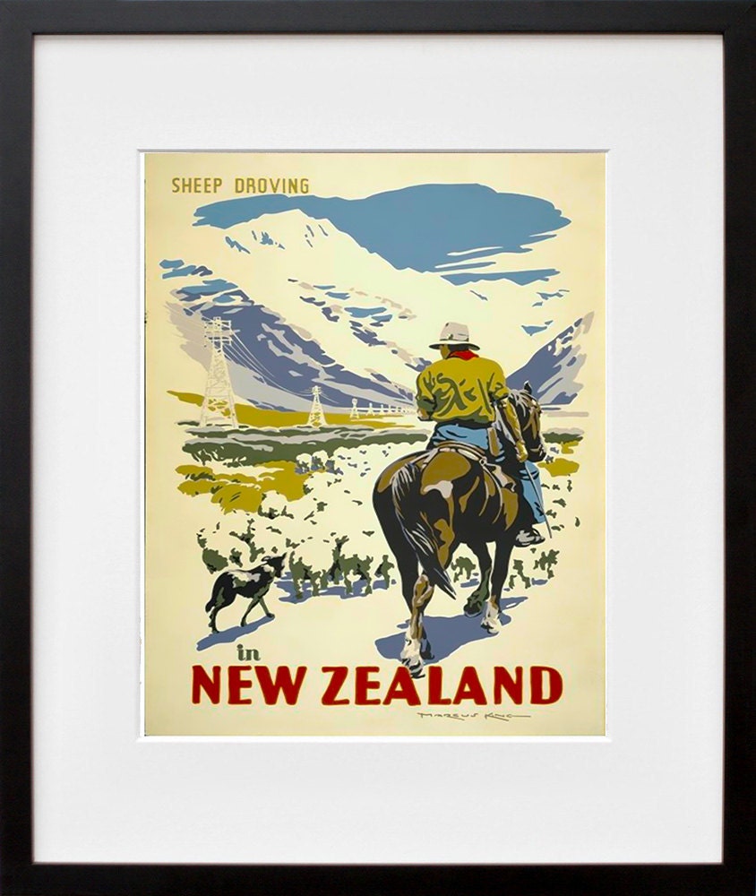 New Zealand Art Poster Print Home Decor (XR163)