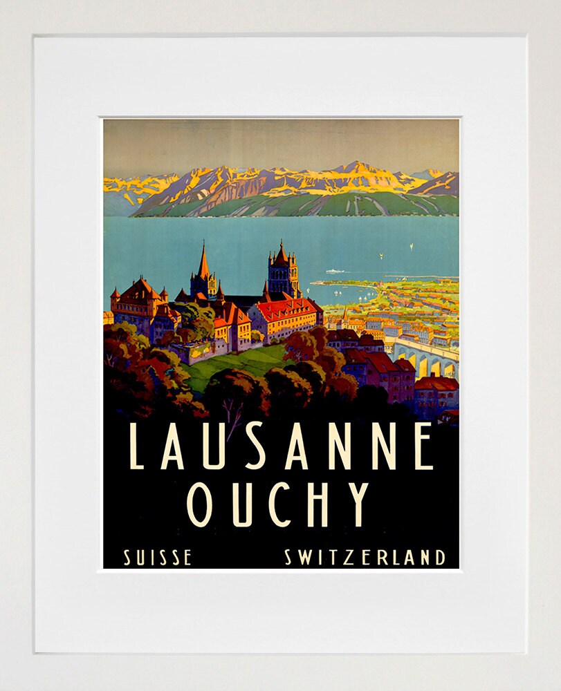 Switzerland Travel Art Swiss Poster Print Home Decor (XR177)