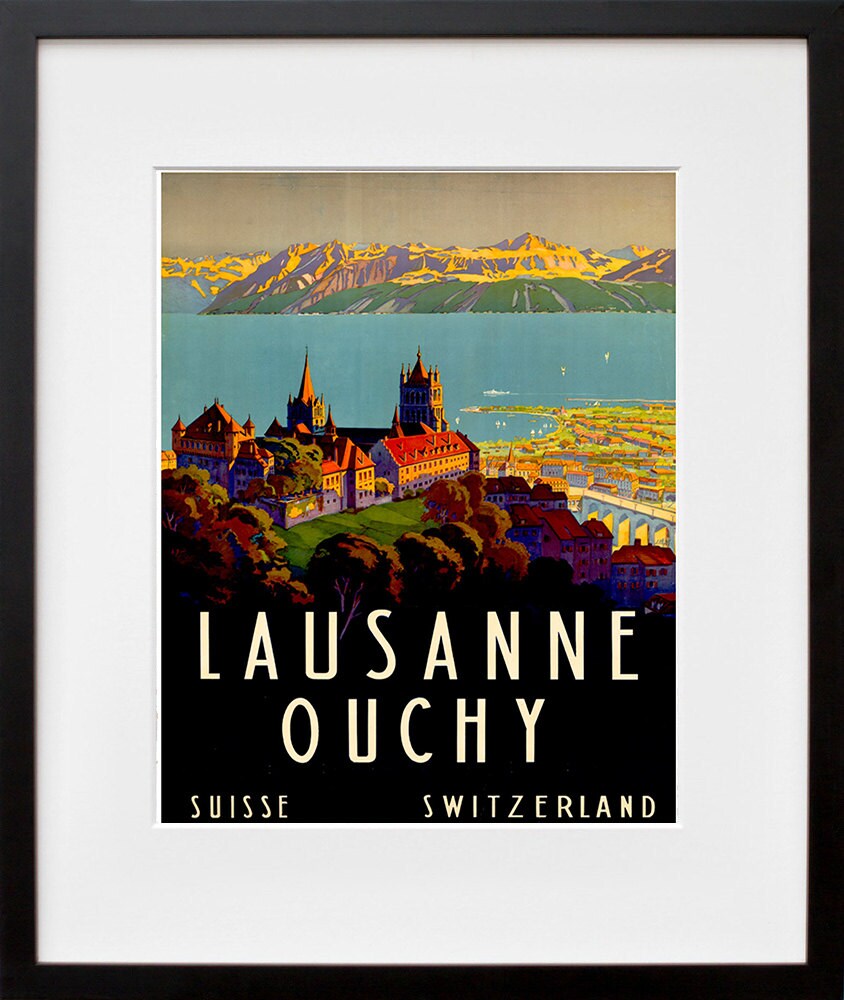 Switzerland Travel Art Swiss Poster Print Home Decor (XR177)