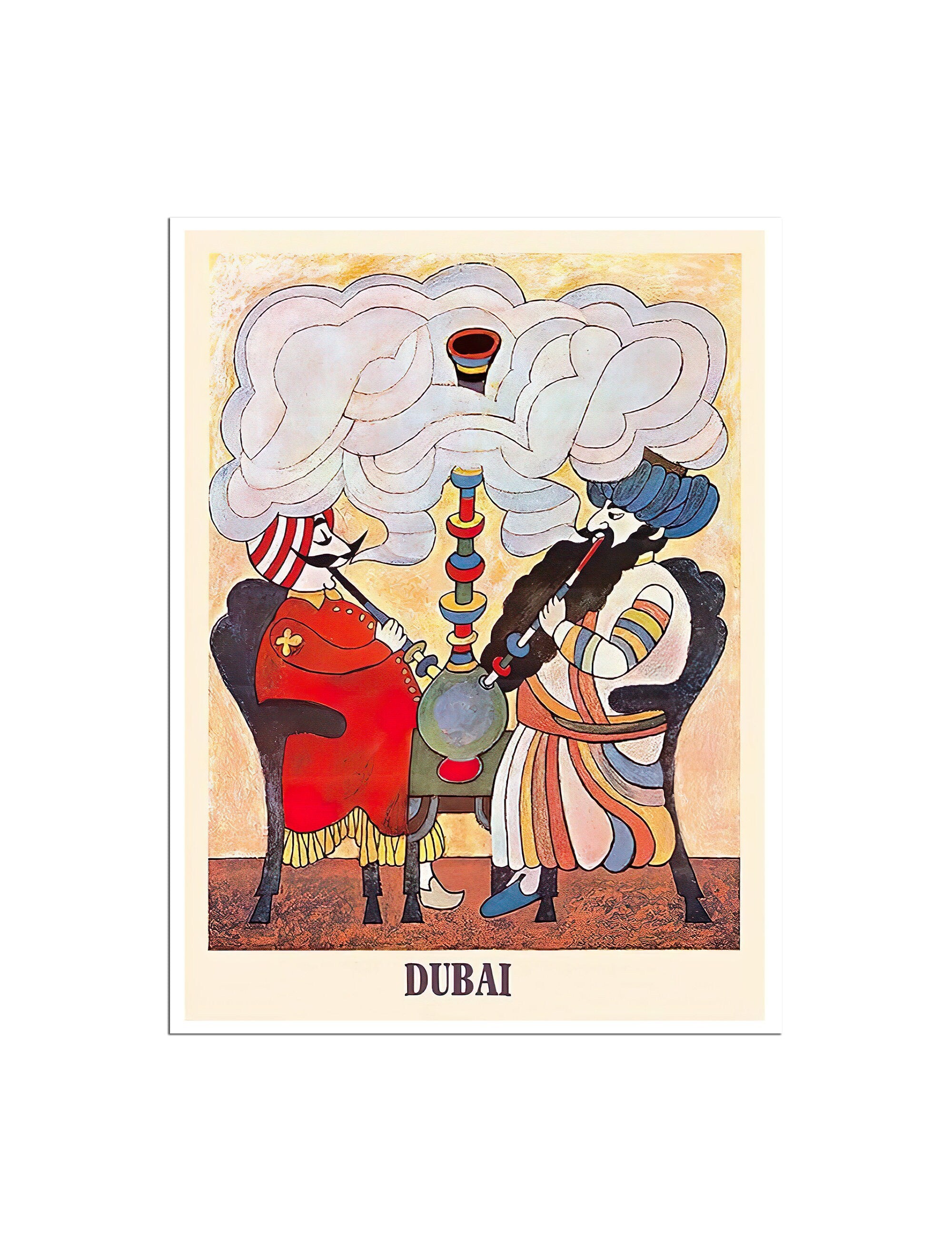 Dubai Travel Poster UAE Art United Arab Emirates Print Home Decor (XR4641)