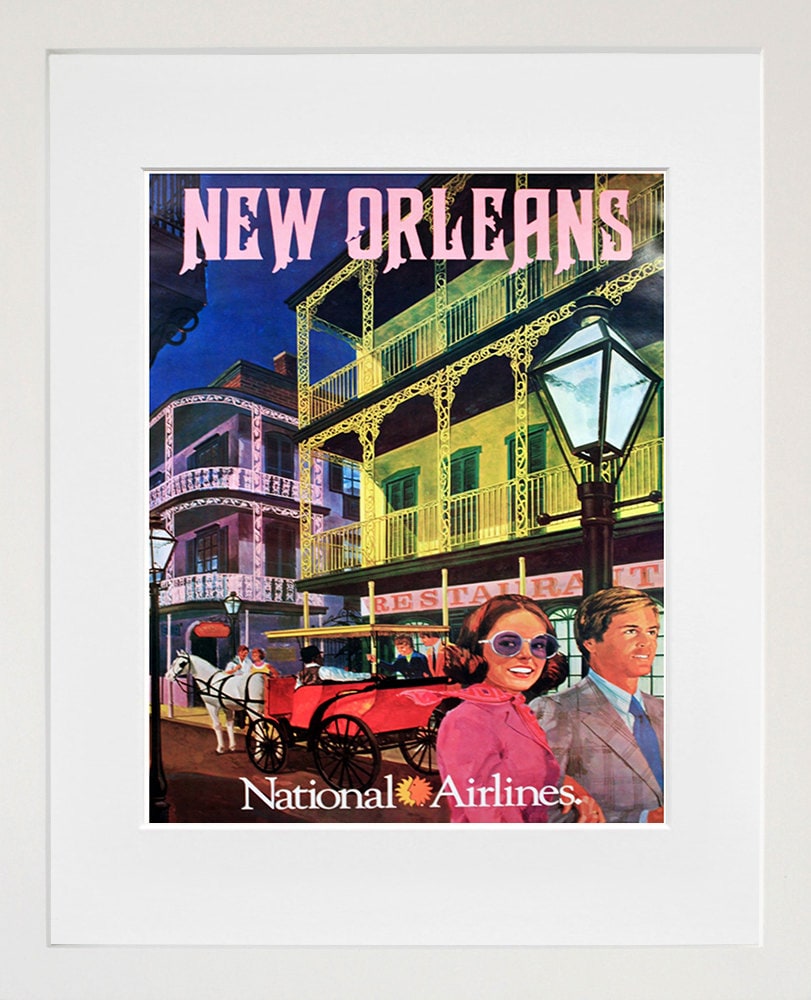 New Orleans Travel Poster Wall Art Print Home Decor (ZT608)