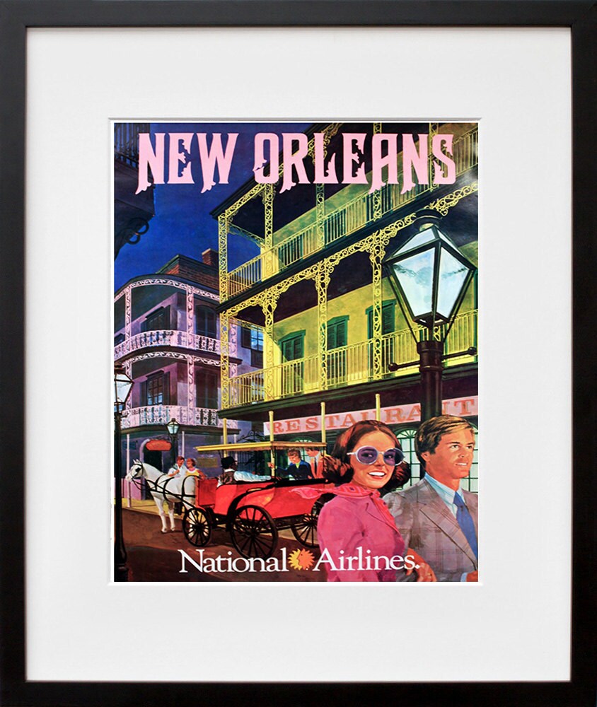 New Orleans Travel Poster Wall Art Print Home Decor (ZT608)