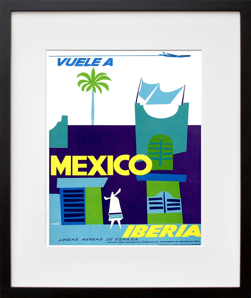 Mexico Travel Poster Mexican Wall Art Print Home Decor (ZT615)