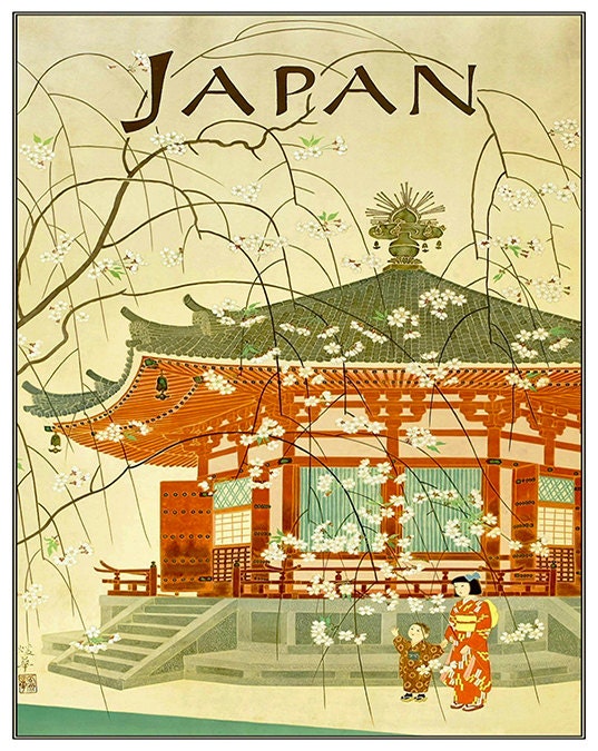 Japanese Wall Art Japan Print Travel Poster Home Decor (ZT671)