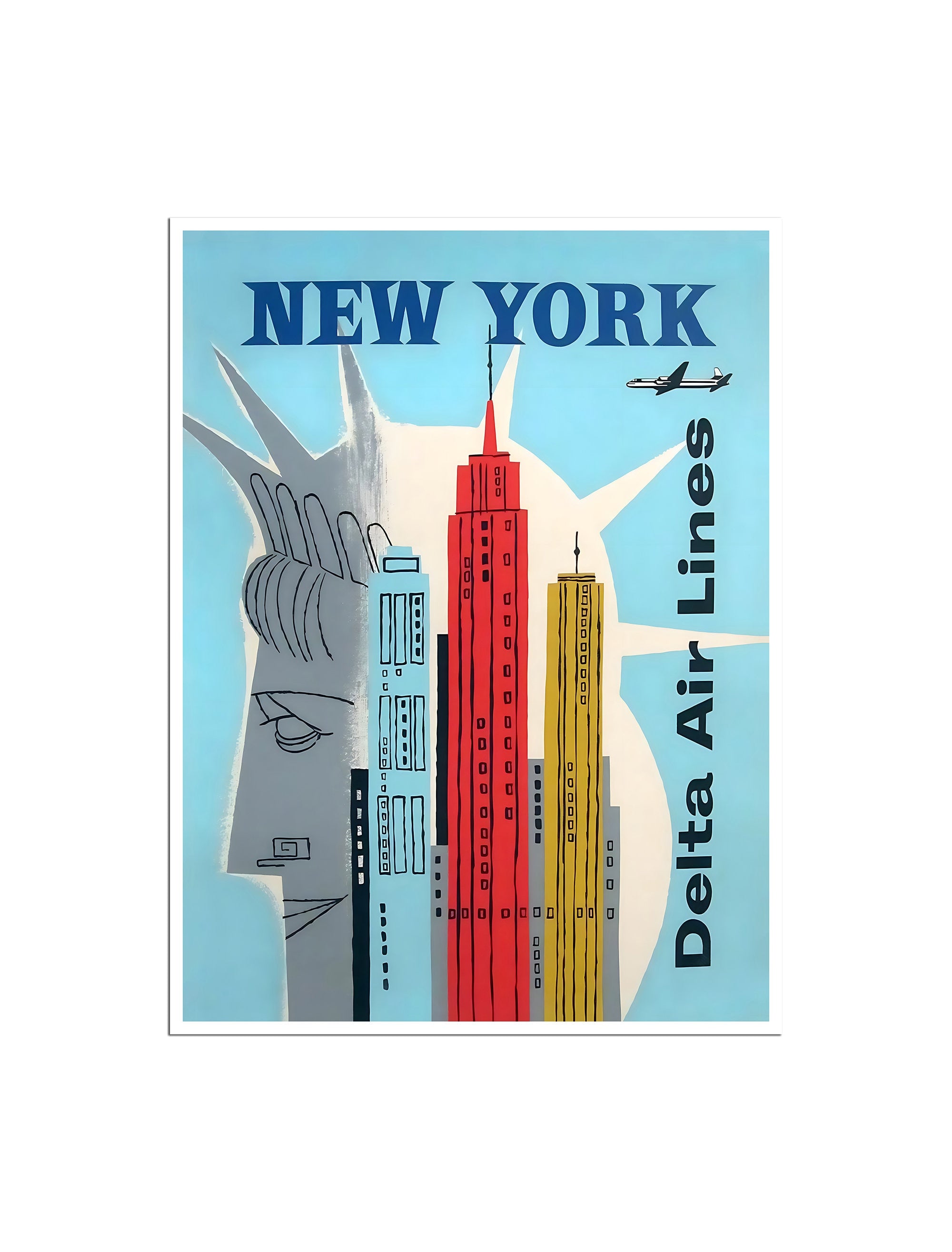 New York Poster NY Tourism Art Statue Of Liberty Print Home Decor (XR4675)