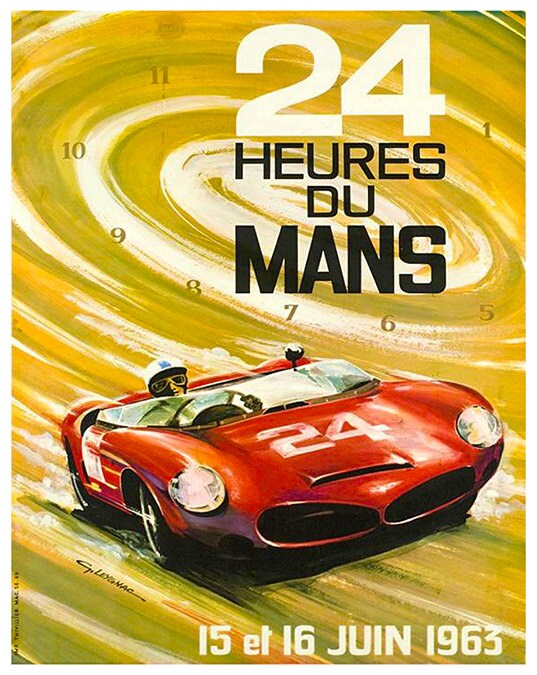 Auto Racing Retro Poster Travel Art Home Decor Print (zt642)