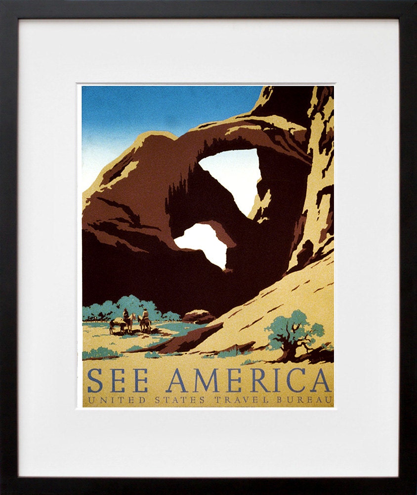 See America Retro Poster Travel Art American Home Decor Print (zt592)