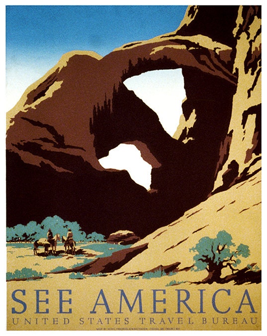 See America Retro Poster Travel Art American Home Decor Print (zt592)