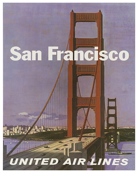 San Francisco Retro Poster Travel Art Home Decor Print (zt586)