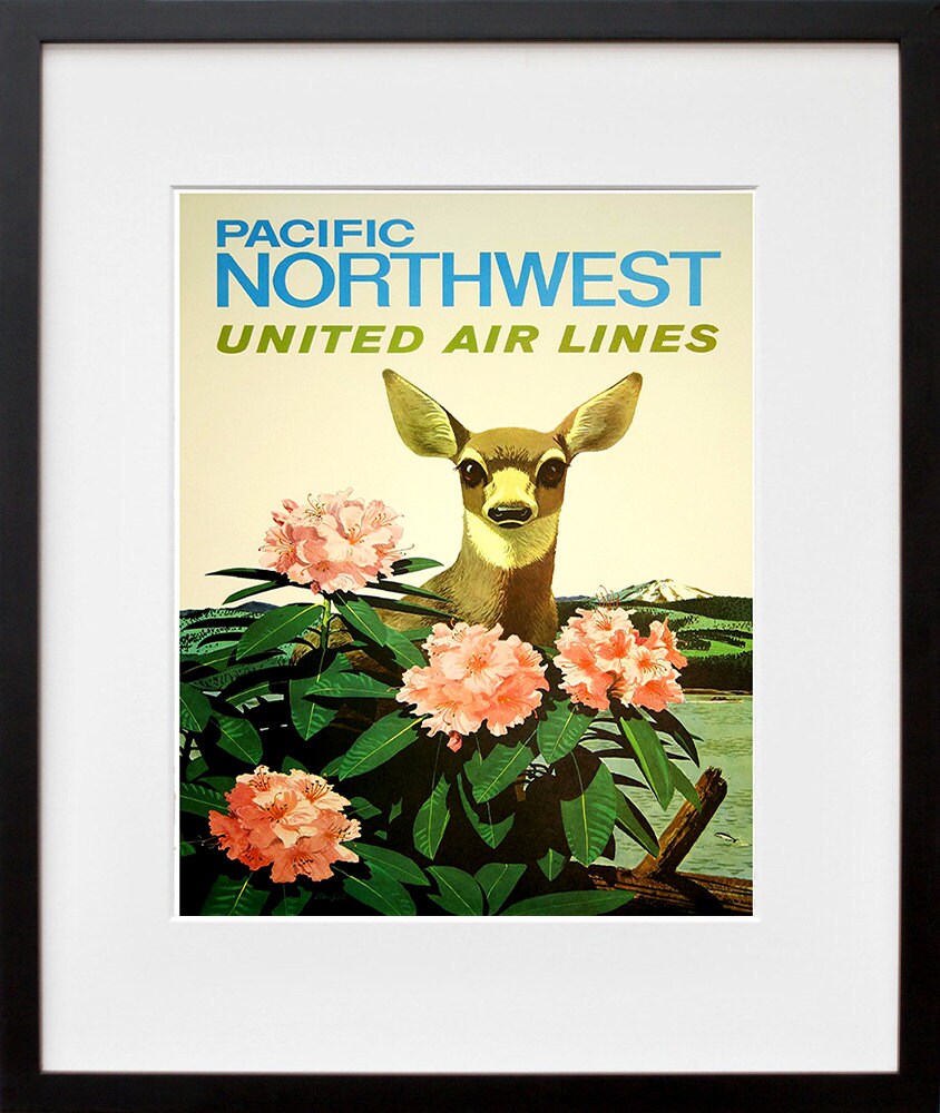 Pacific Northwest Retro Poster Travel Art Home Decor Print (zt582)