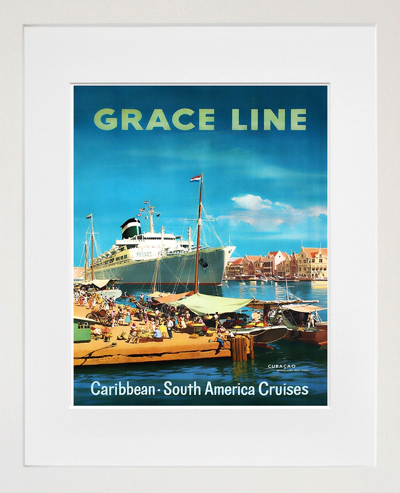 Caribbean Retro Poster Travel Art Home Decor Print (zt664)