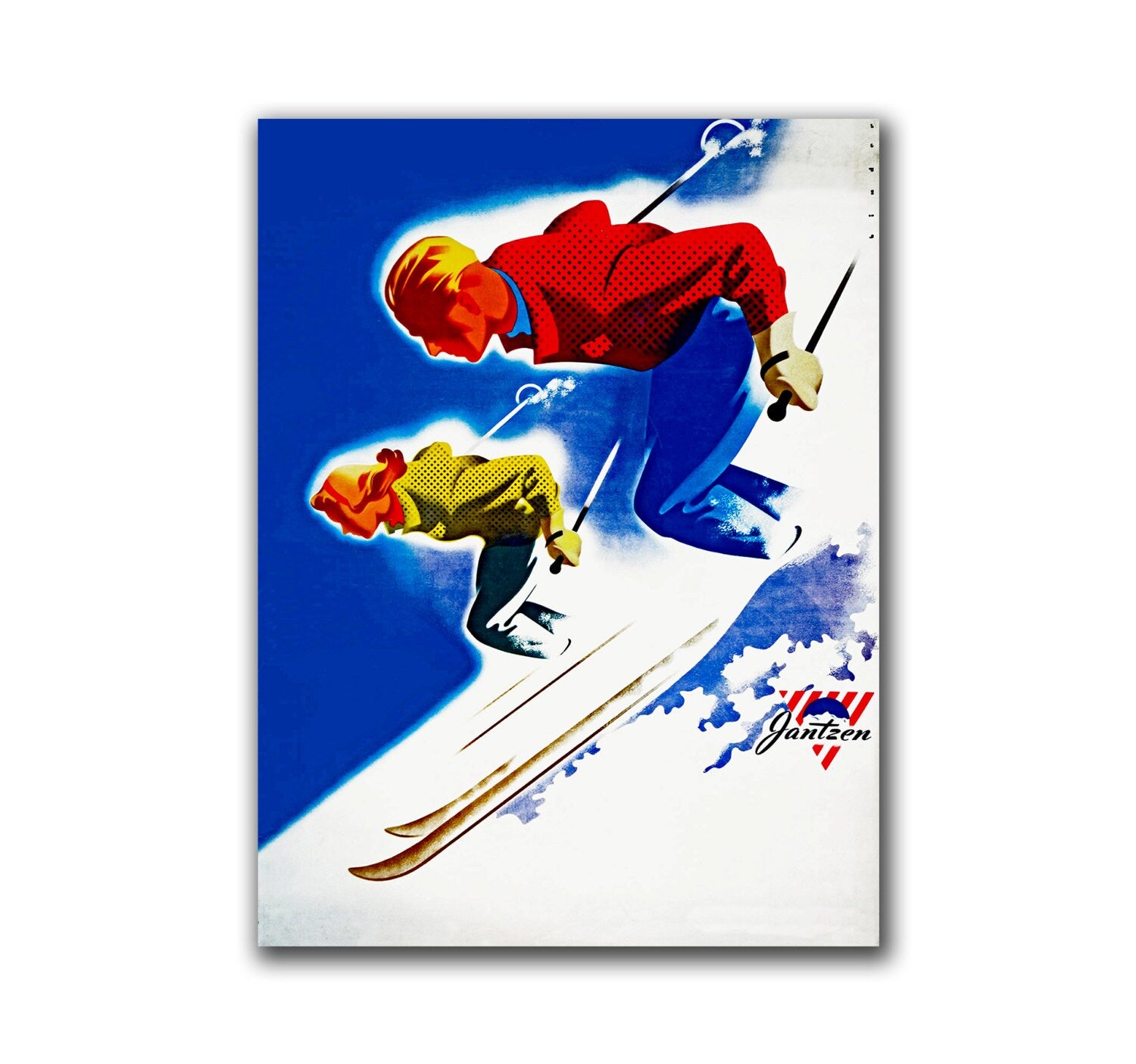 Ski Poster  Sports Art Travel Retro Decor Vintage Print (H179)