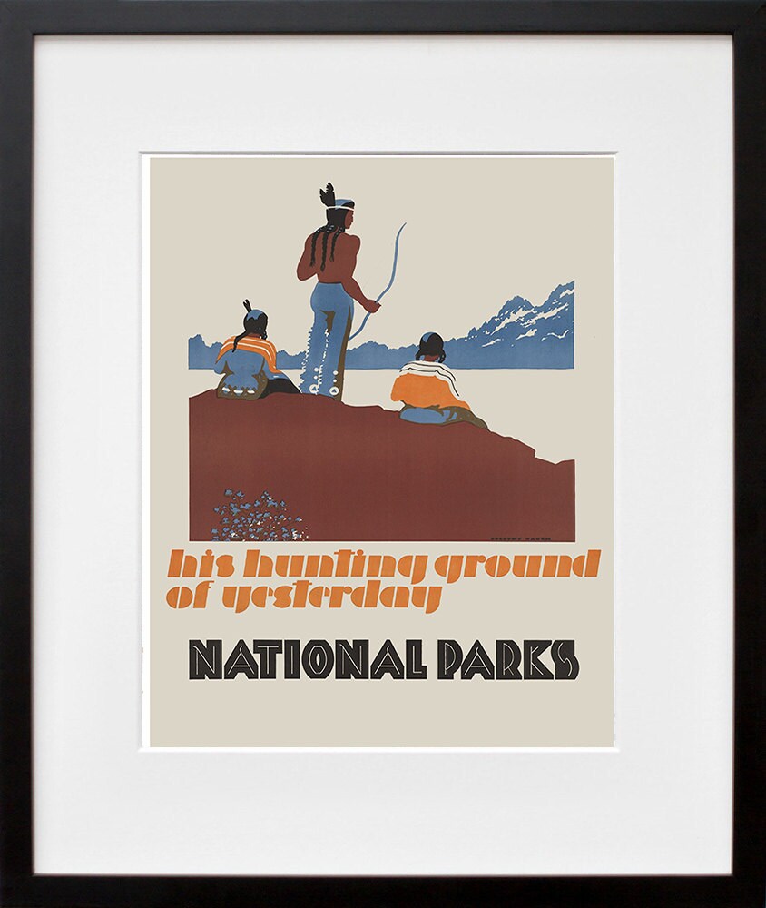Retro Decor National Parks Art Travel Poster Wall Art Print (ZT686)