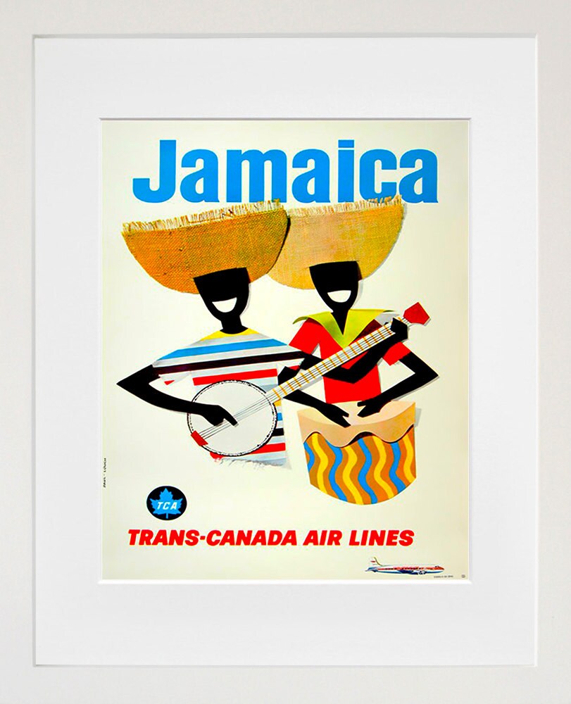 Jamaica Travel Decor Caribbean Art Poster Retro Print (XR153)
