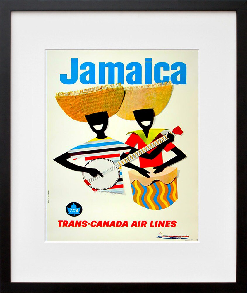 Jamaica Travel Decor Caribbean Art Poster Retro Print (XR153)