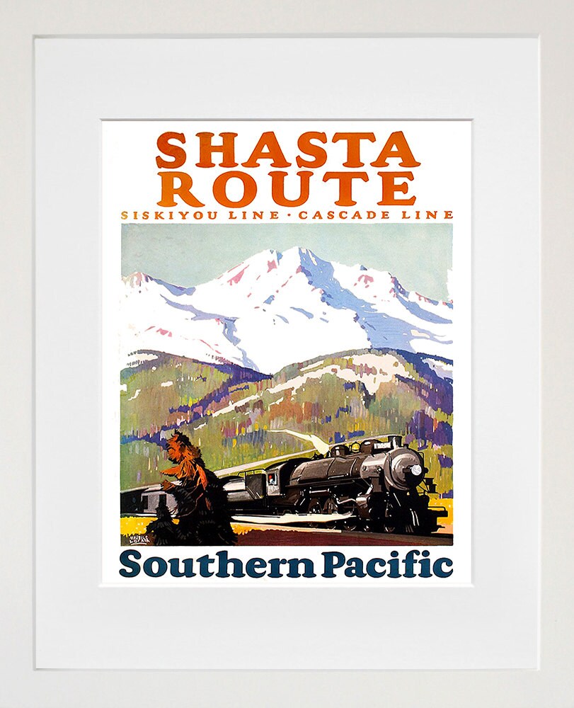 Train Poster Art Travel Decor Retro Print (XR160)