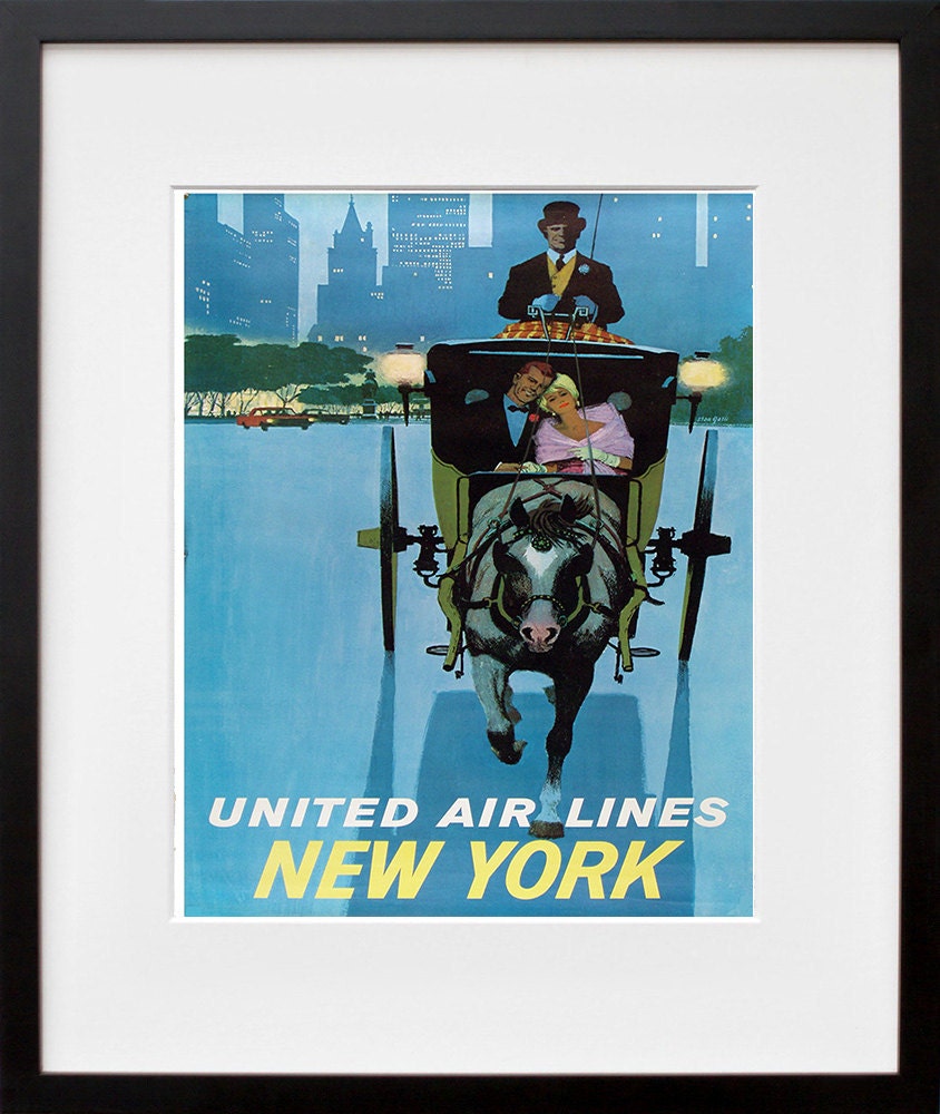 New York Travel Decor America Art Poster Retro Print (XR154)