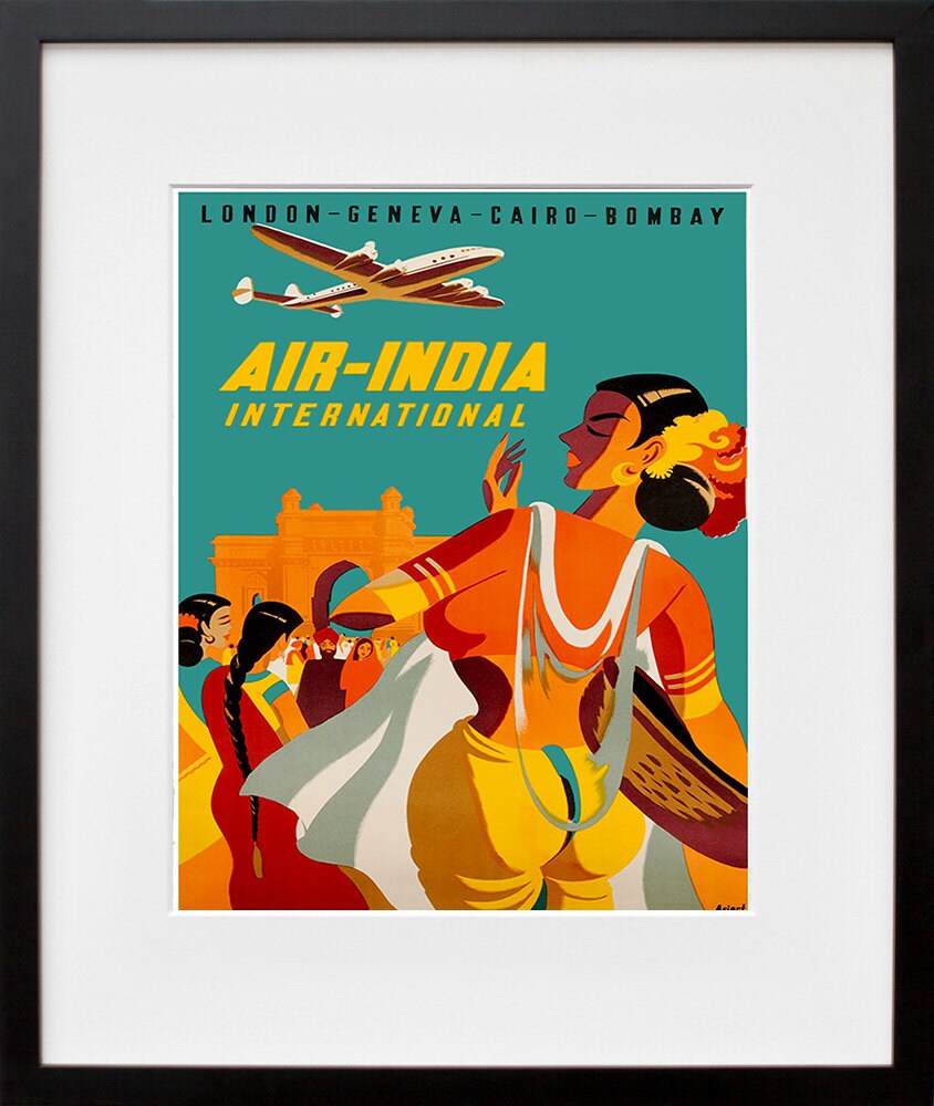 India Retro Poster Indian Art Travel Poster Wall Art Print (XR169)