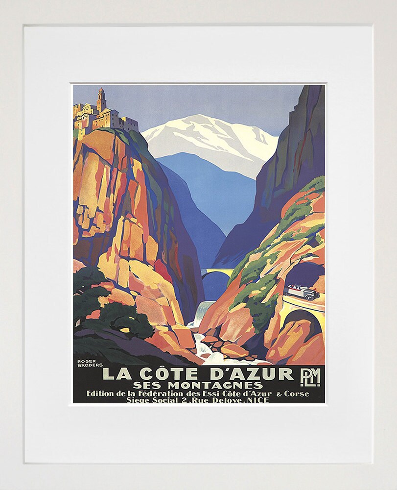 France Retro Poster French Art Travel Poster Wall Art Print (XR186)
