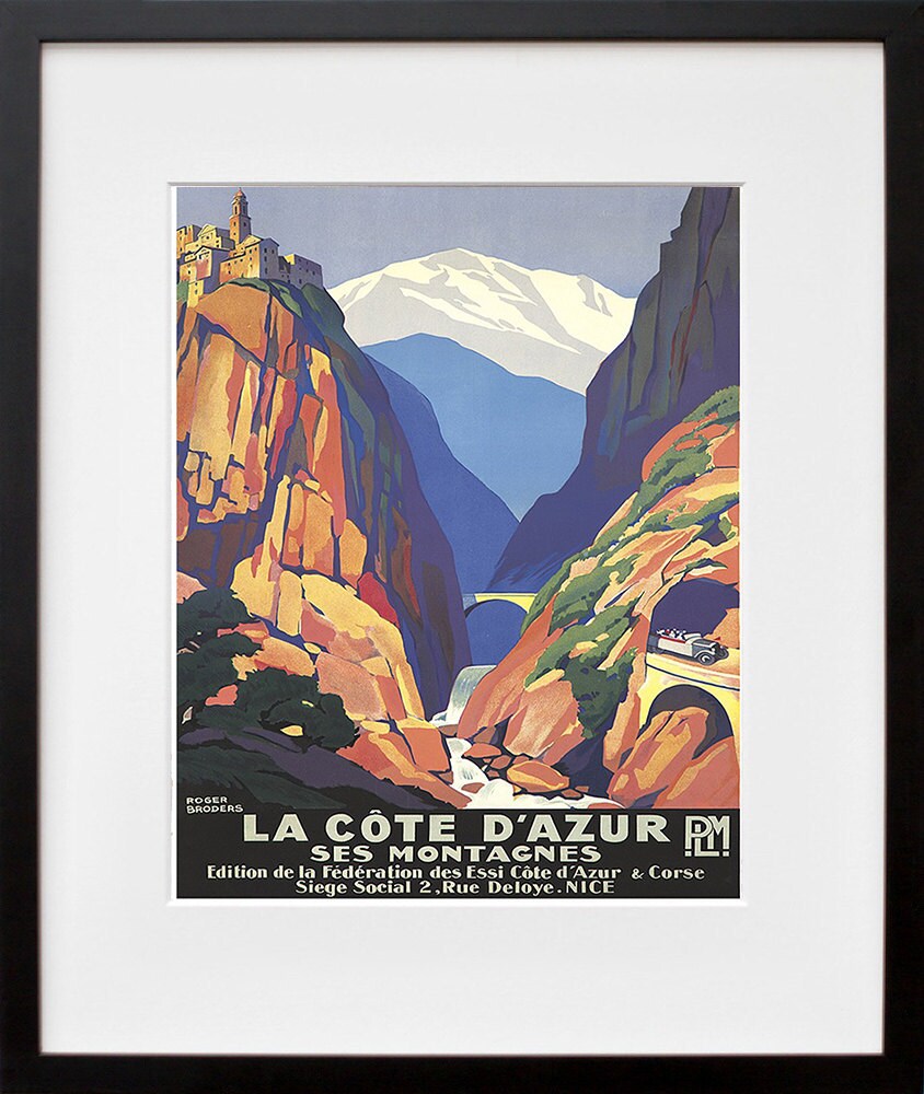France Retro Poster French Art Travel Poster Wall Art Print (XR186)
