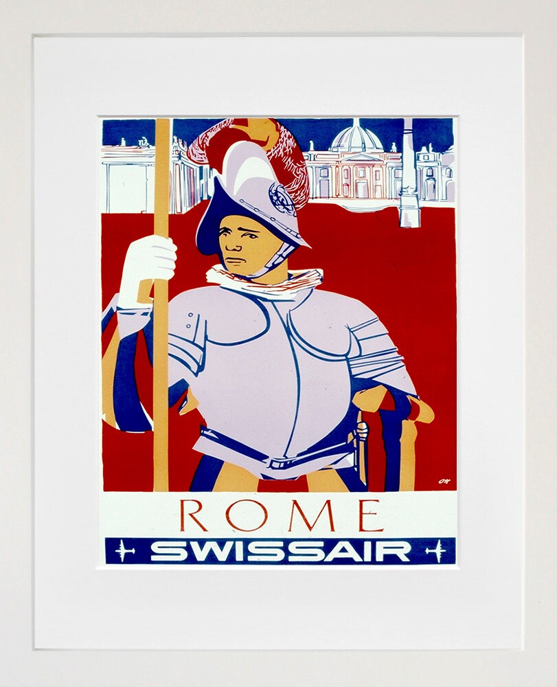 Rome Art Retro Poster Art Italy Travel Poster Wall Art Print (ZT519)