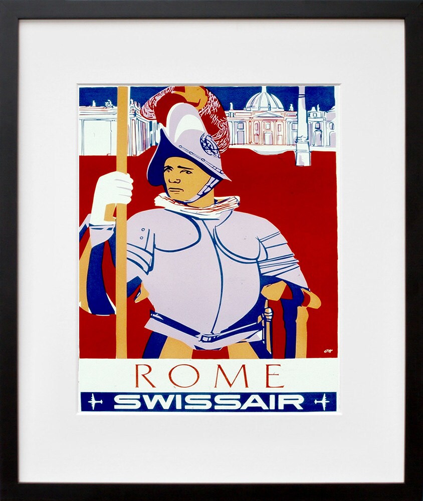 Rome Art Retro Poster Art Italy Travel Poster Wall Art Print (ZT519)