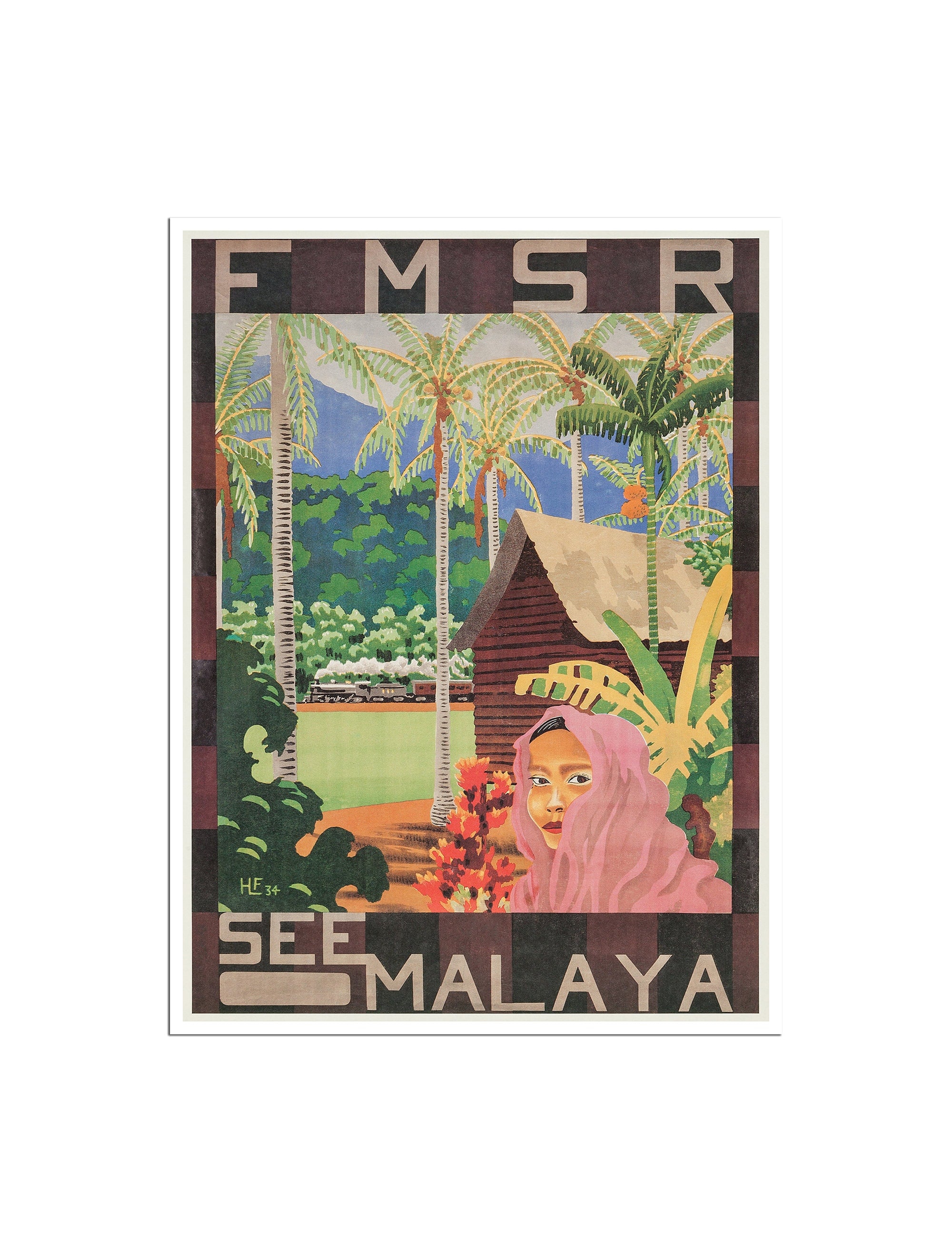 Malaysia Travel Poster Asian Wall Art Singapore Print (XR2527)